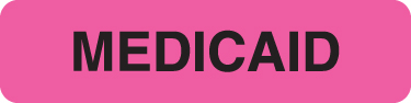 Medicaid 1-1/4"x5/16" Fl-Pink, 500/Roll<br />19-MAP120