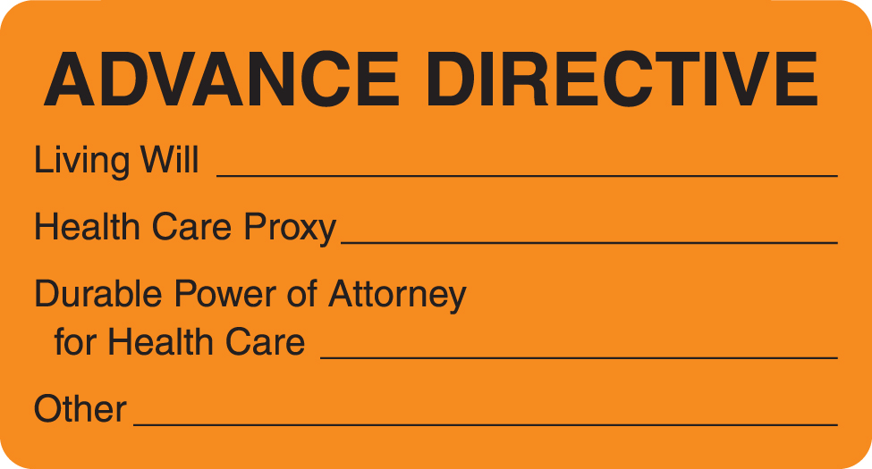 Advanced Directive 1-1/4&quot;x5/16&quot; Fl-Orange, 500/Roll