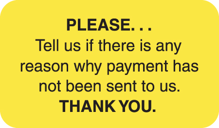 Please Tell Why 1-1/2&quot;x7/8&quot; Fl-Chartreuse, 250/Roll